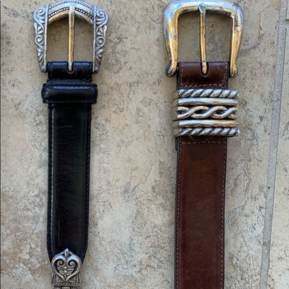 2 belt bundle, Brighton, Fossil